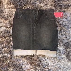 Mini denim skirt